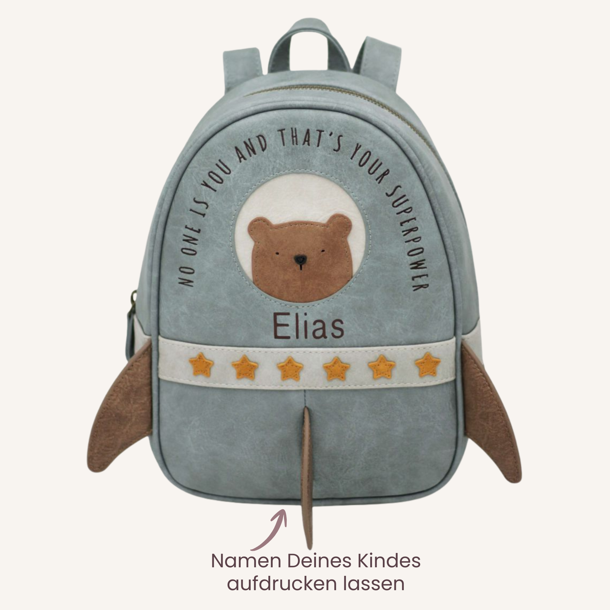 Little Who großer Kinderrucksack Rakete Cooper