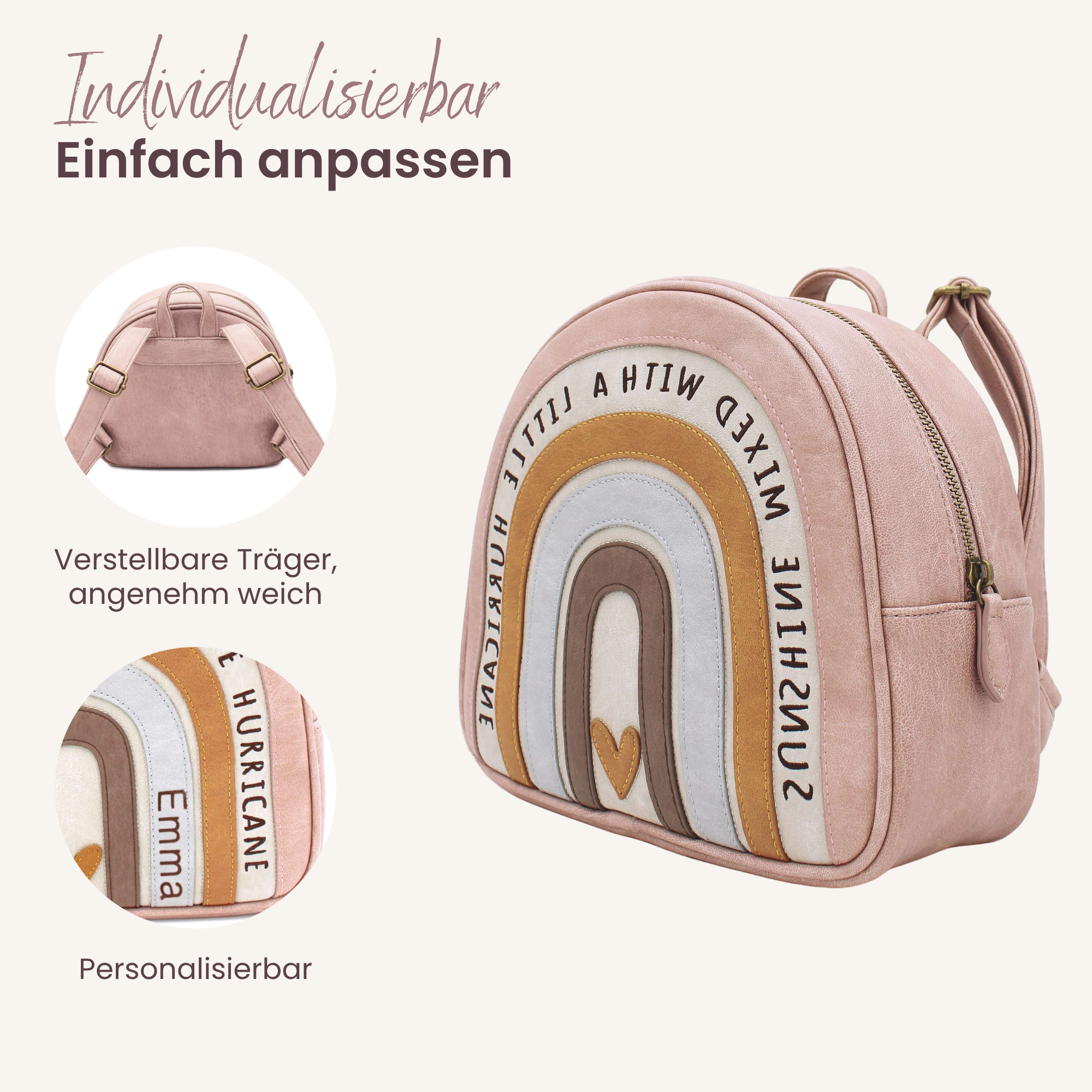 Little Who großer Kinderrucksack Regenbogen Hedwig