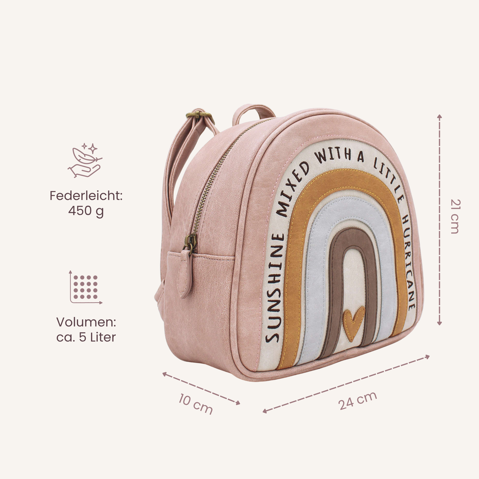 Little Who großer Kinderrucksack Regenbogen Hedwig