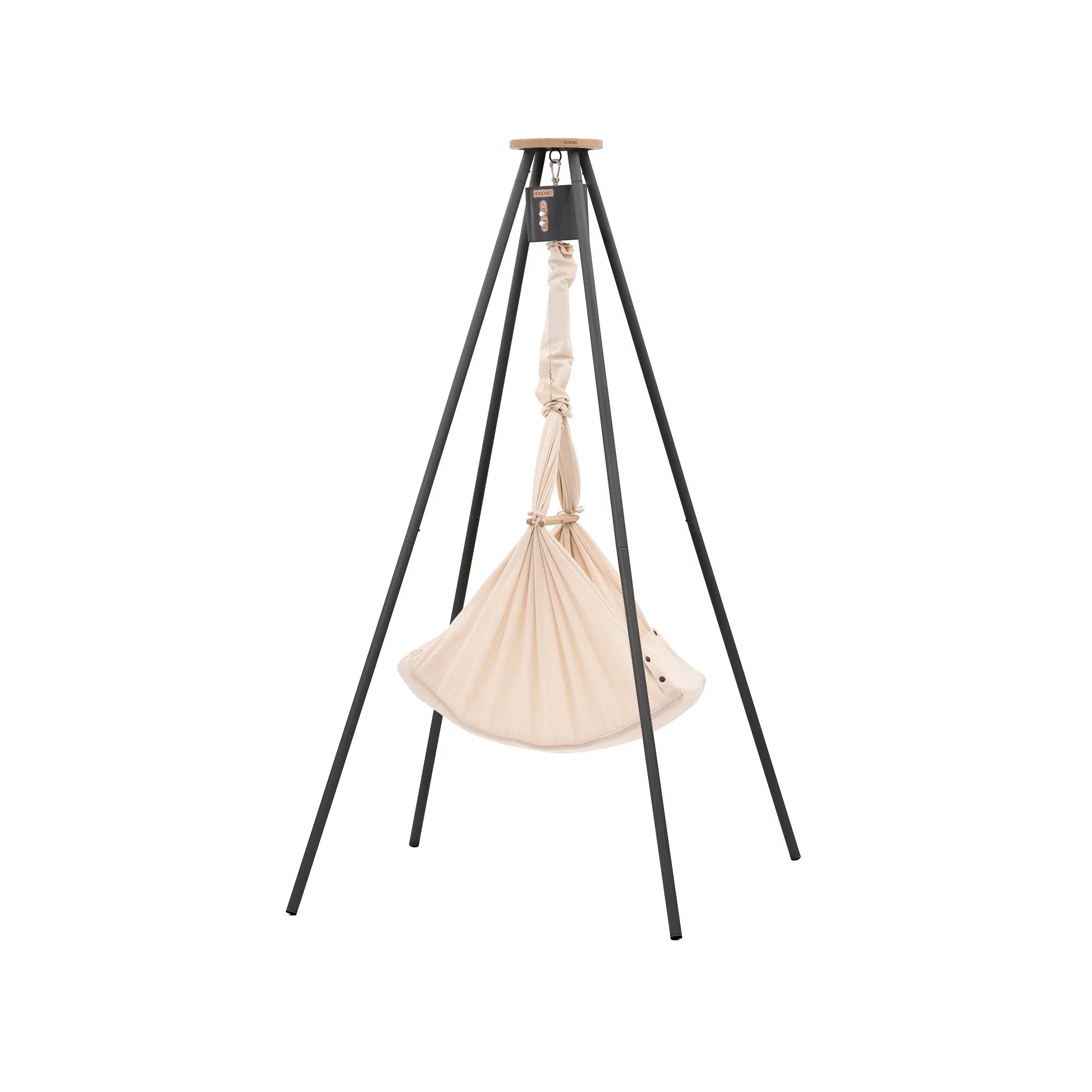 NONOMO-Heavenly-Dreams-Federwiege-mit-Motor-anthrazit-Gestell-TIPI-anthrazit-Almond-N-PBCA-MOVA-TIPI4A-02