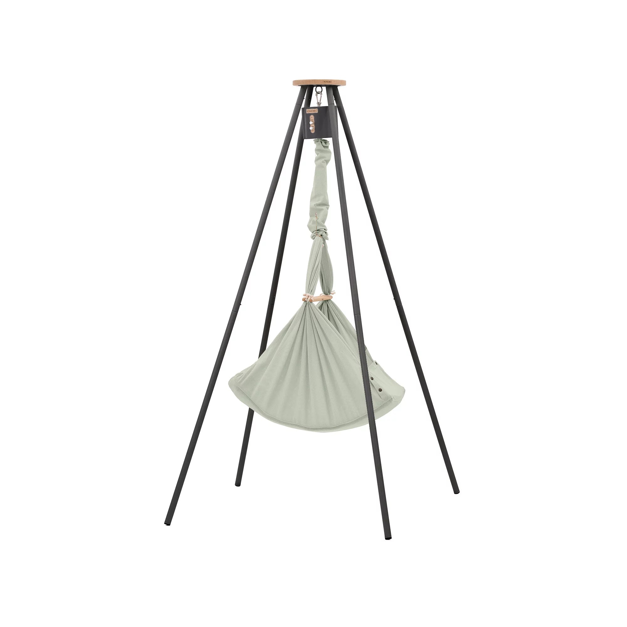 NONOMO-Heavenly-Dreams-Federwiege-mit-Motor-anthrazit-Gestell-TIPI-anthrazit-Olive-N-PBCO-MOVA-TIPI4A-02