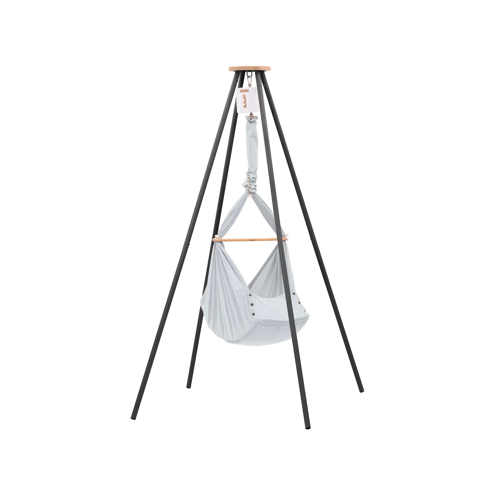 NONOMO-Heavenly-Dreams-Federwiege-mit-Motor-weiss-Gestell-TIPI-anthrazit-Stone-N-PBCG-MOVWH-TIPI4A-01
