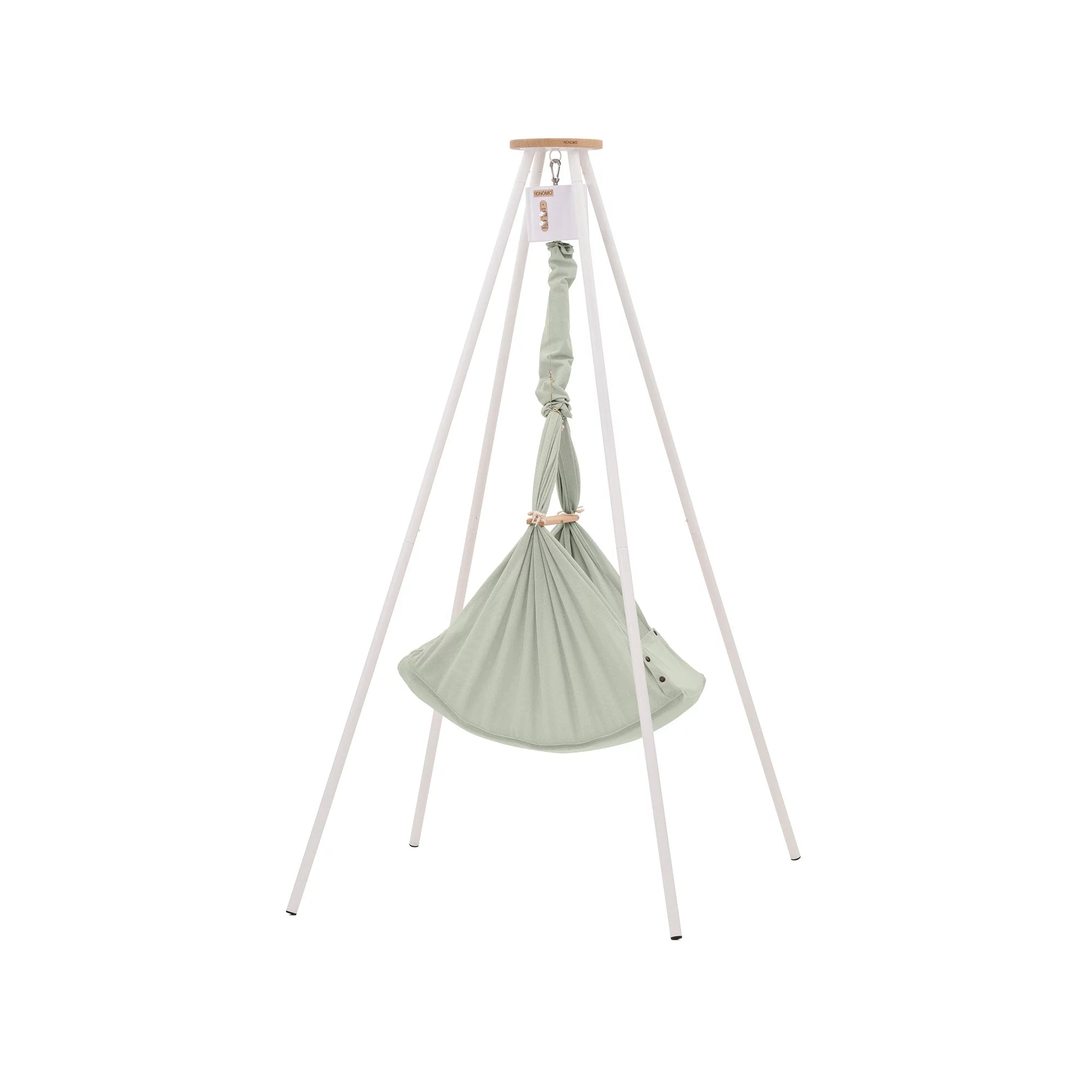 NONOMO-Heavenly-Dreams-Federwiege-mit-Motor-weiss-Gestell-TIPI-weiss-Olive-N-PBCO-MOVWH-TIPI4WH-02