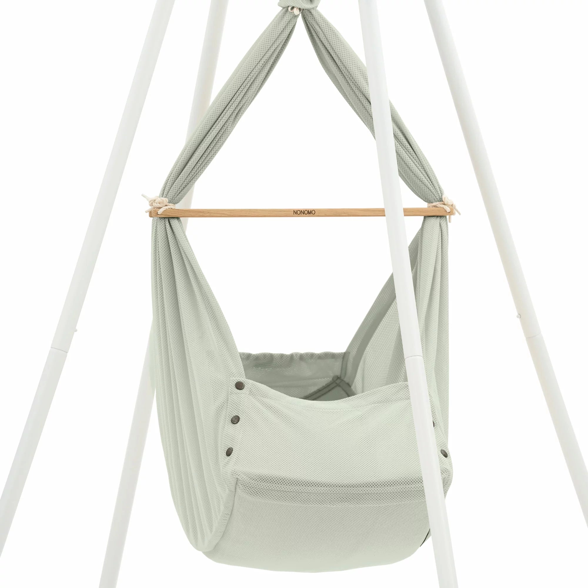 NONOMO-Heavenly-Dreams-Federwiege-mit-Motor-weiss-Gestell-TIPI-weiss-Olive-N-PBCO-MOVWH-TIPI4WH-04