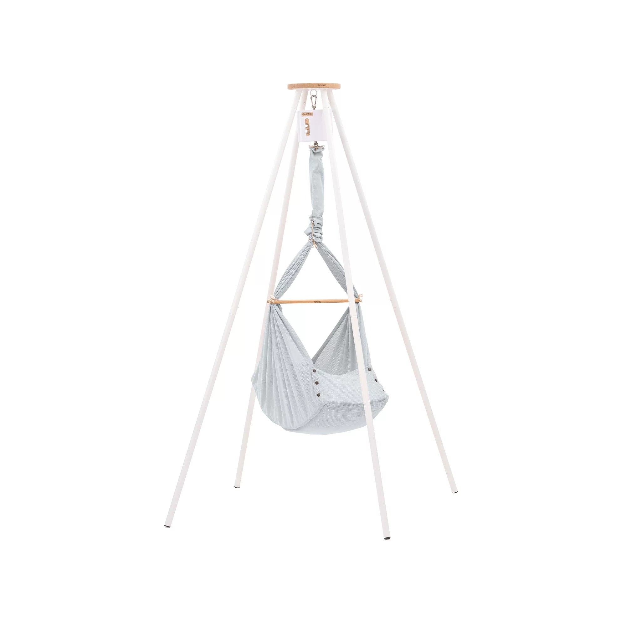 NONOMO-Heavenly-Dreams-Federwiege-mit-Motor-weiss-Gestell-TIPI-weiss-Stone-N-PBCG-MOVWH-TIPI4WH-01