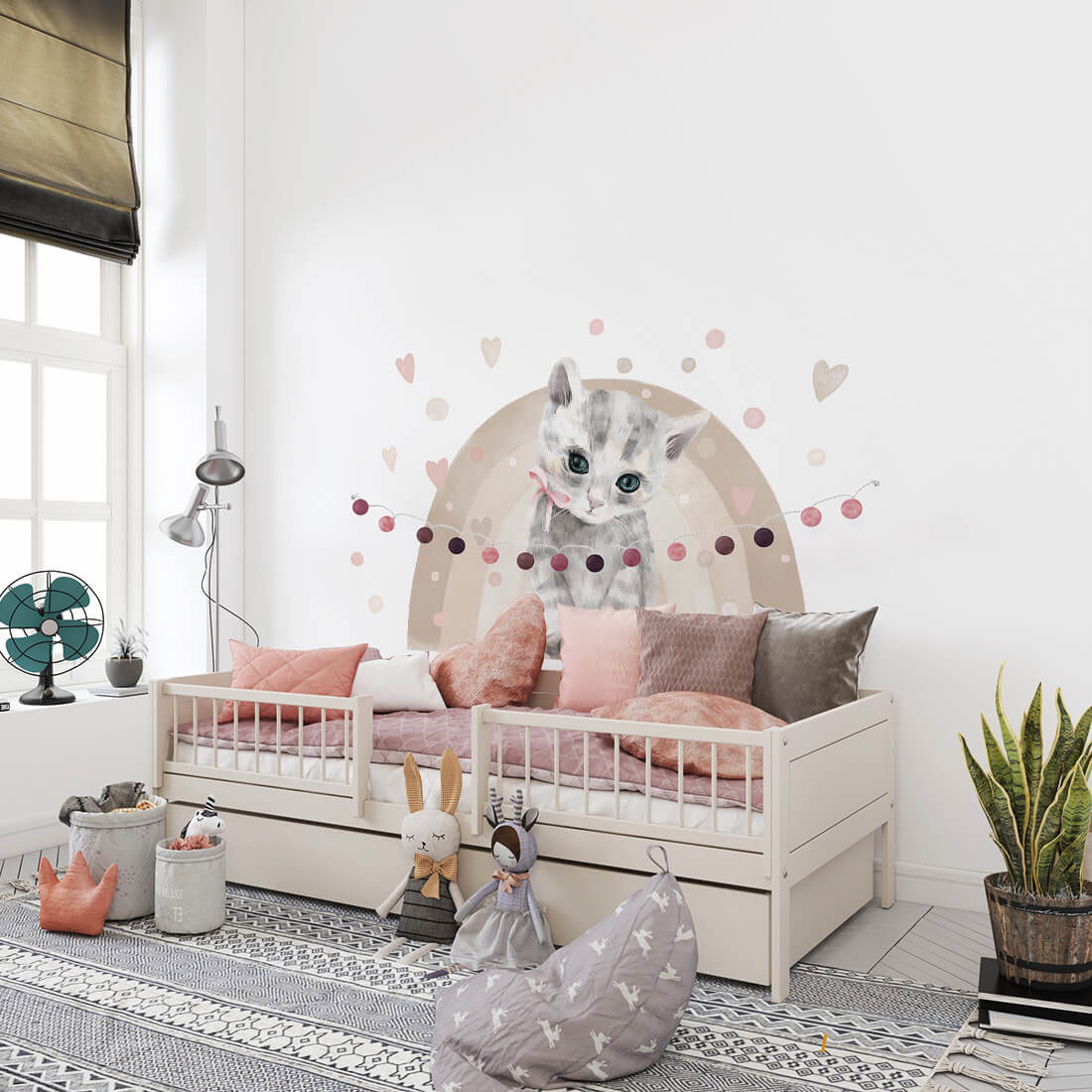 PASTELOWE-LOVE-XL-Wandtattoo_aufkleber-Katze-creme-14-tlg-05
