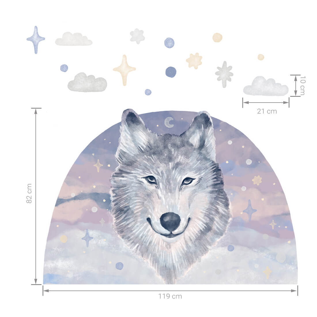 PASTELOWE-LOVE-XL-Wandtattoo_aufkleber-mint-Wolf-07