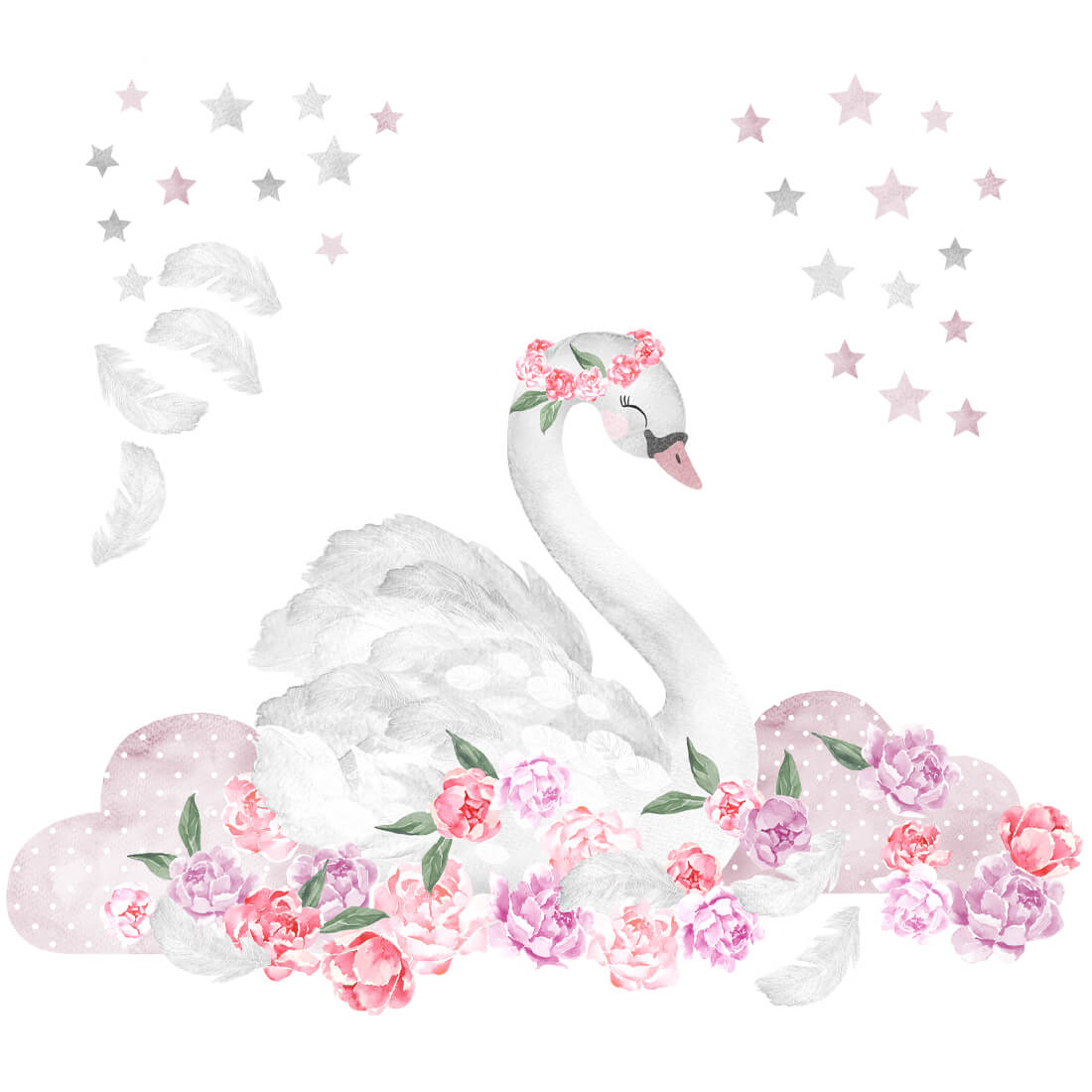 PASTELOWE-LOVE-XL-Wandtattoo_aufkleber-schwan-rosa-01