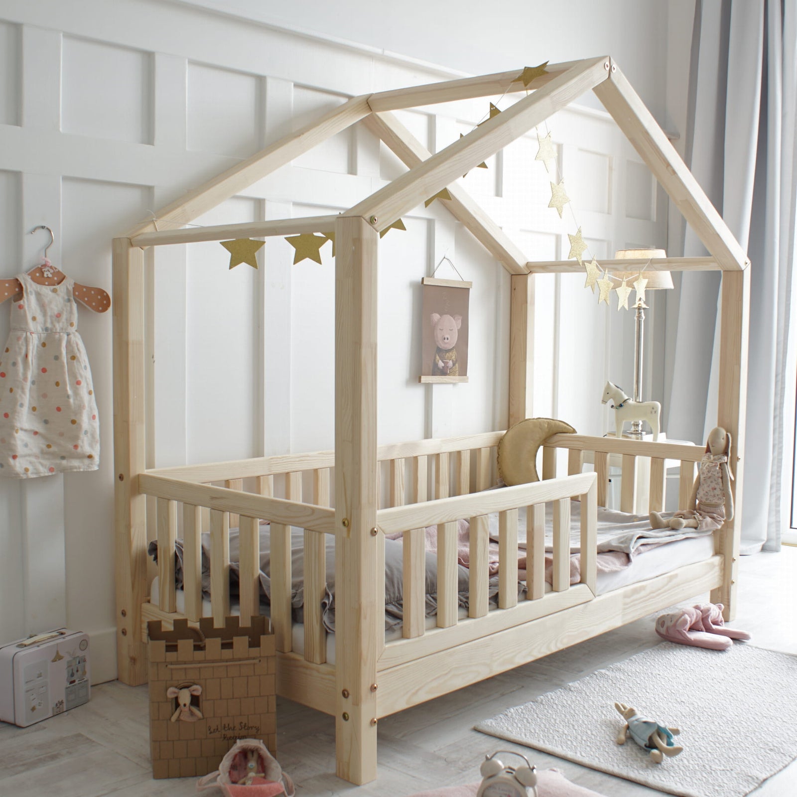 eng_pl_Housebed-with-fence-barrier-160x80-natural-feet-10-cm-fast-shipping-130_2