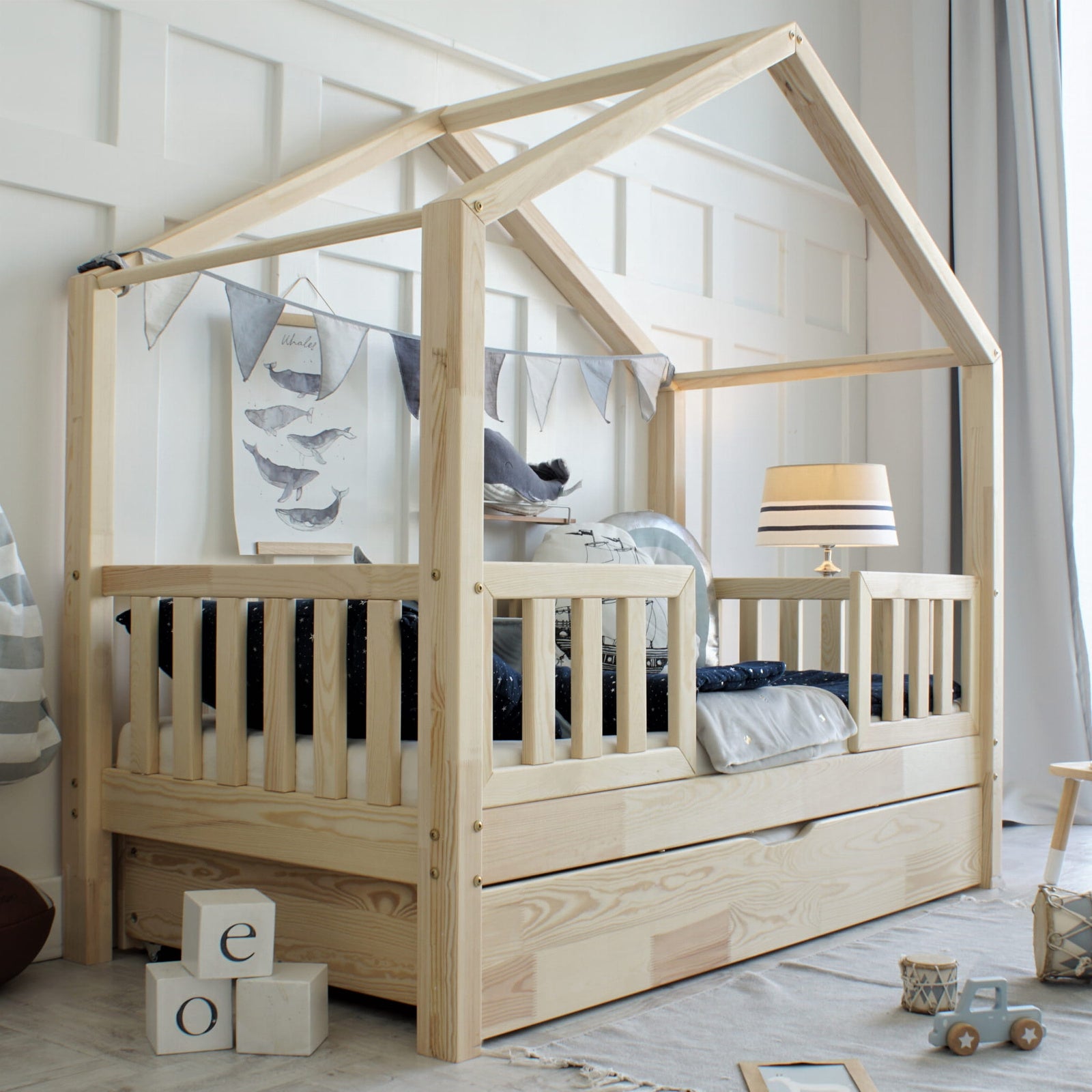 eng_pl_Housebed-with-fence-barrier-Duo-Plus-190x90-natural-fast-shipping-156_1