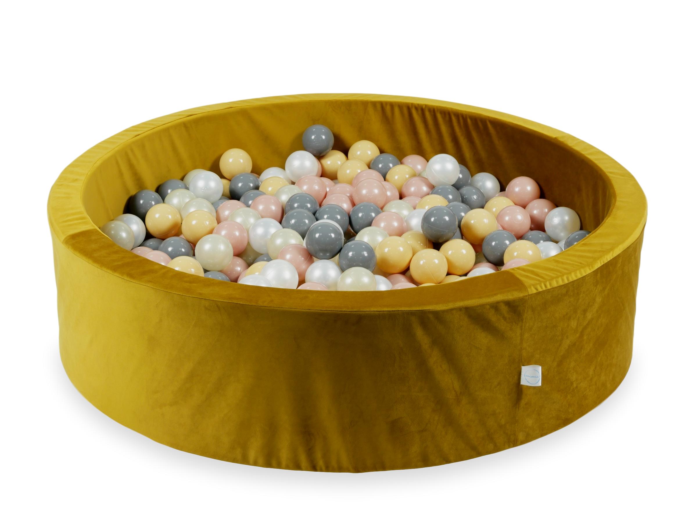 mimii-suchy-basen-110x30-velvet-zloty-400-pilek-bezowe-rozowe-zloto-jasno-zlote-perlowe-szare-ve076