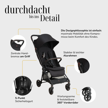 JUNAMA Reisebuggy AVIATOR - faltbar, fürs Handgepäck