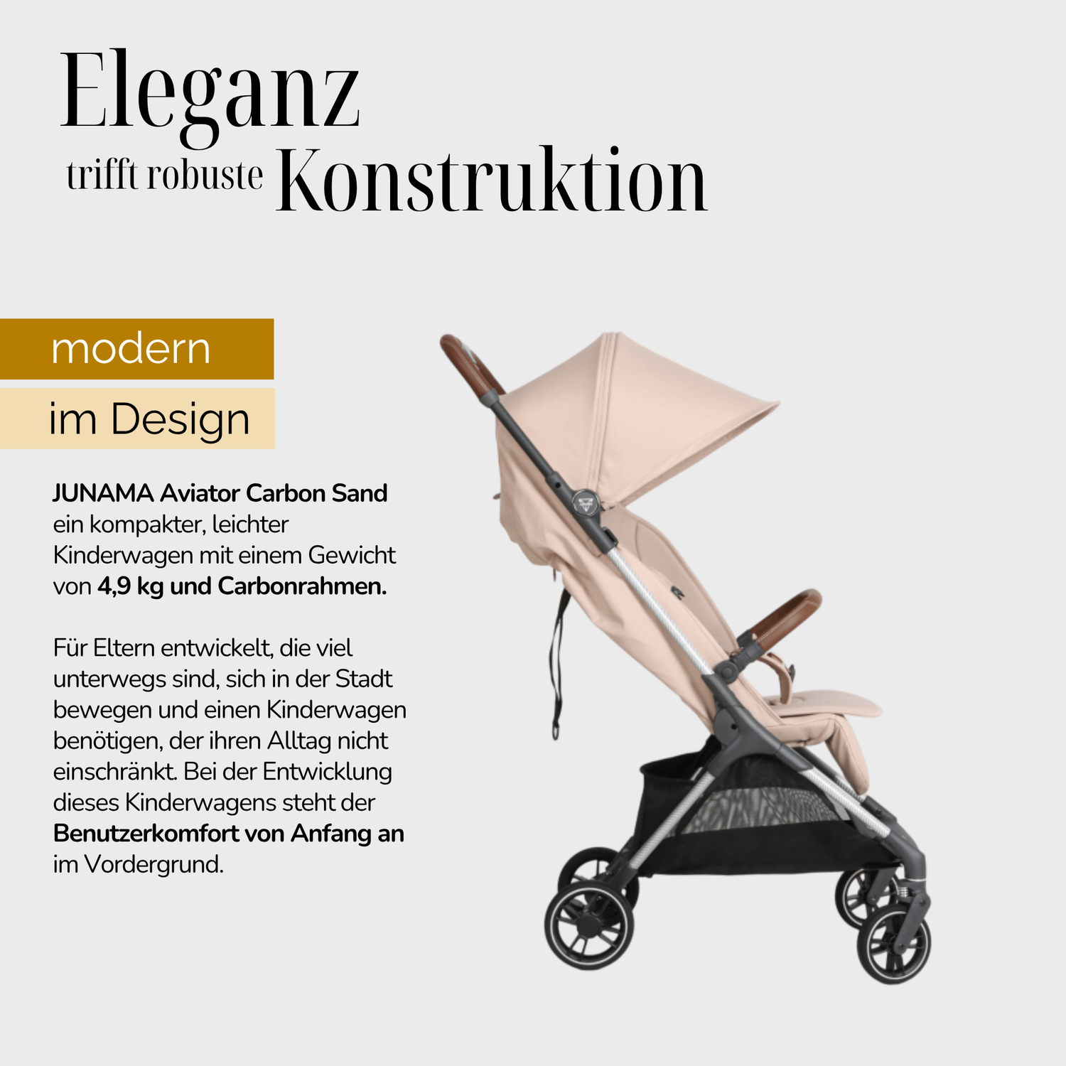 JUNAMA Reisebuggy AVIATOR - faltbar, fürs Handgepäck
