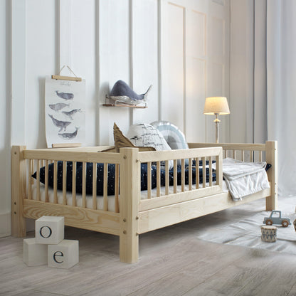 2570-LULETTO-Hausbett-Basic-mit-sprossenschiene-190x90-cm-Naturholz