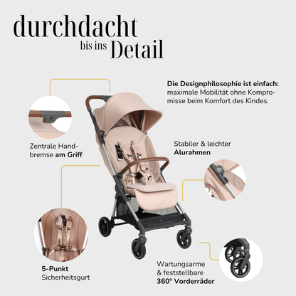 JUNAMA Reisebuggy AVIATOR - faltbar, fürs Handgepäck