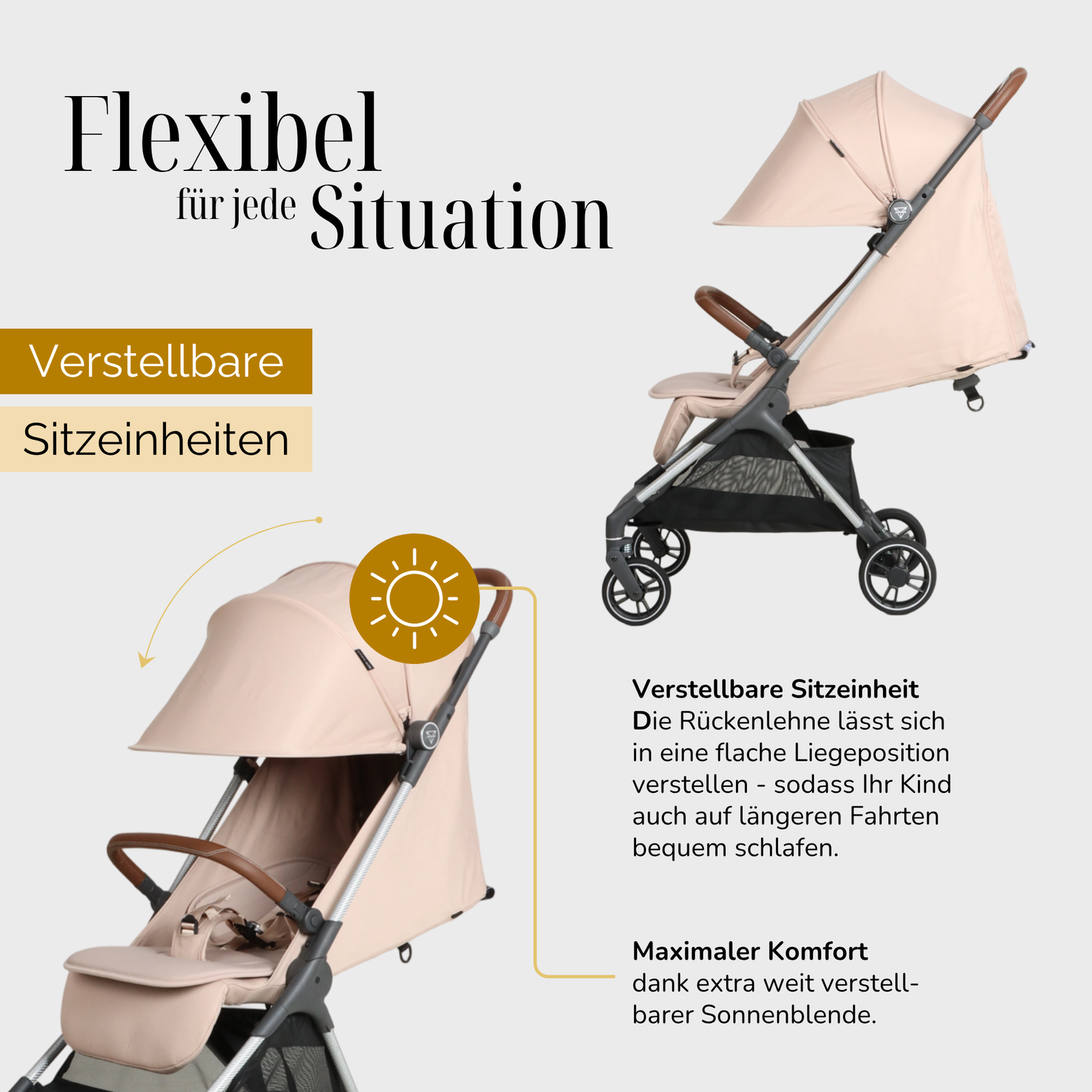 JUNAMA Reisebuggy AVIATOR - faltbar, fürs Handgepäck