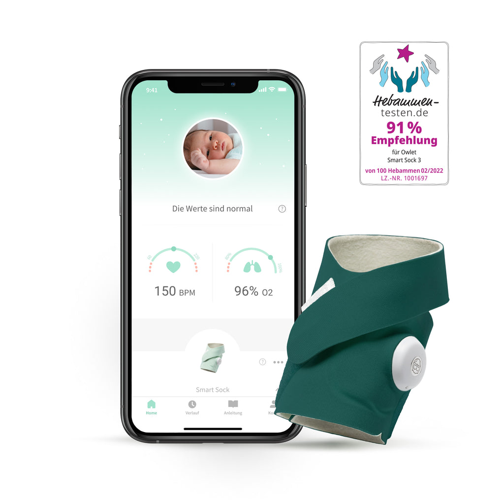 850028962039_18709_Owlet_SmartSock_deepseagreen_hebammen-testen