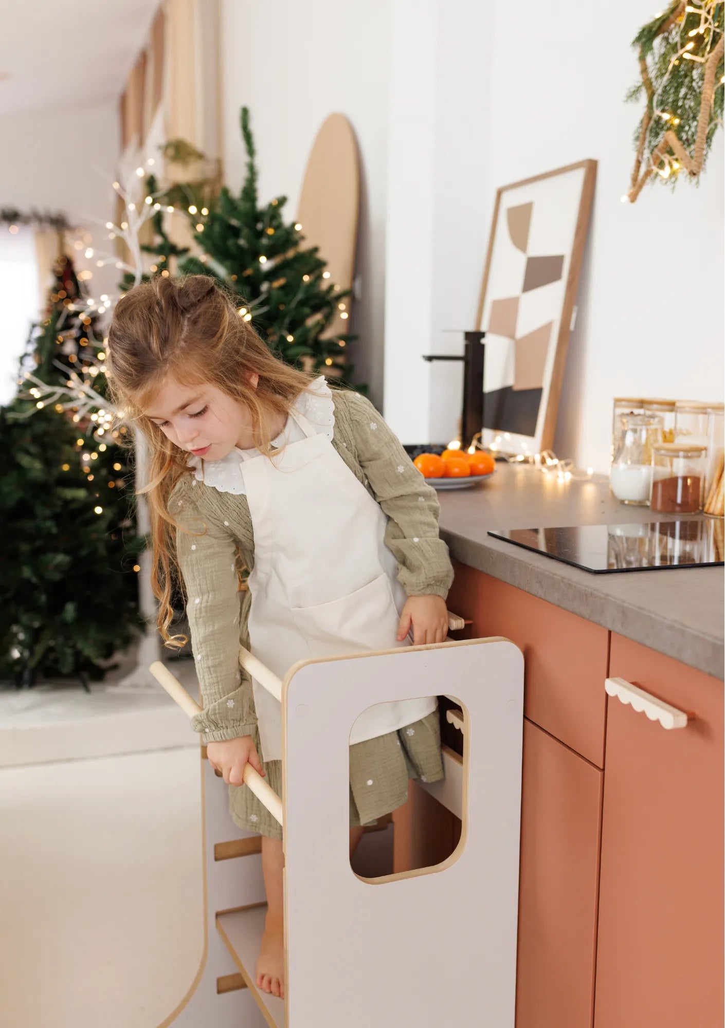 Babywood-Lernturm-Slim-kaschmirfarben
