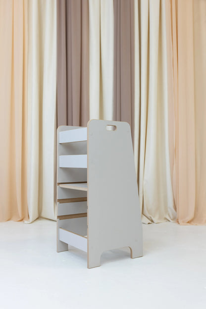 Babywood-Lernturm-in-Kaschmirfarbe