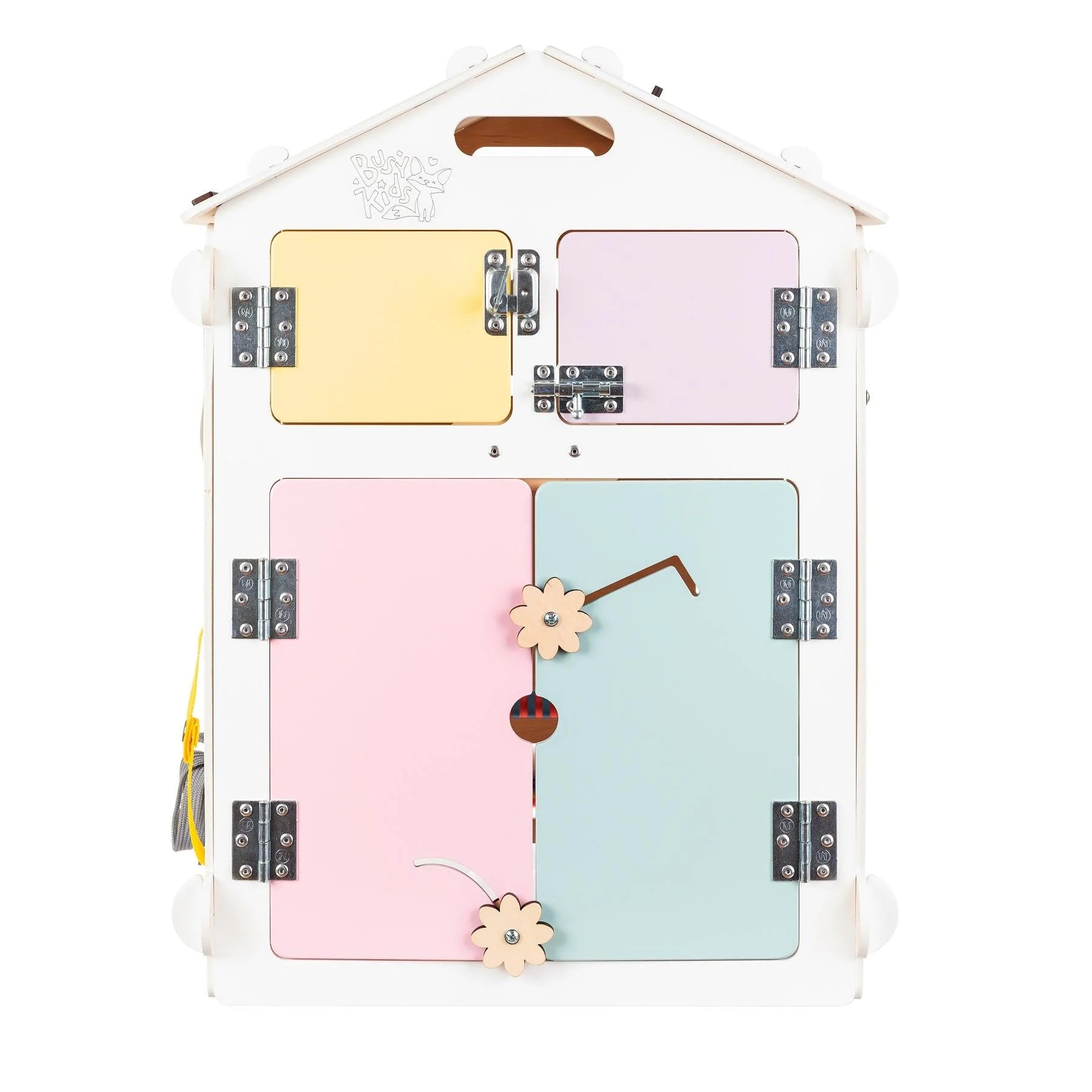 BusyKids-BusyBoard-das-sensorische-Montessori-Spielhaus-Weiss_Pastell-limitierte-Auflage-11