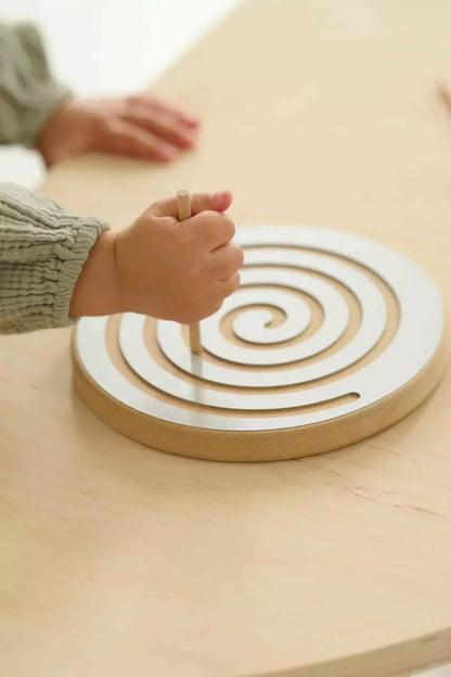 BabyWood Montessori 2-in-1 Wooden Bookshelf for Books and Toys