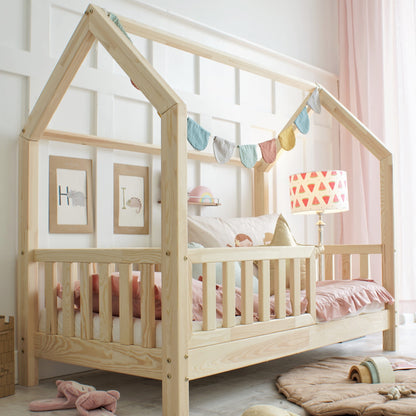 LULETTO-Kinder-Hausbett-Bianco-mit-Rausfallschutz-zum-selber-gestalten2