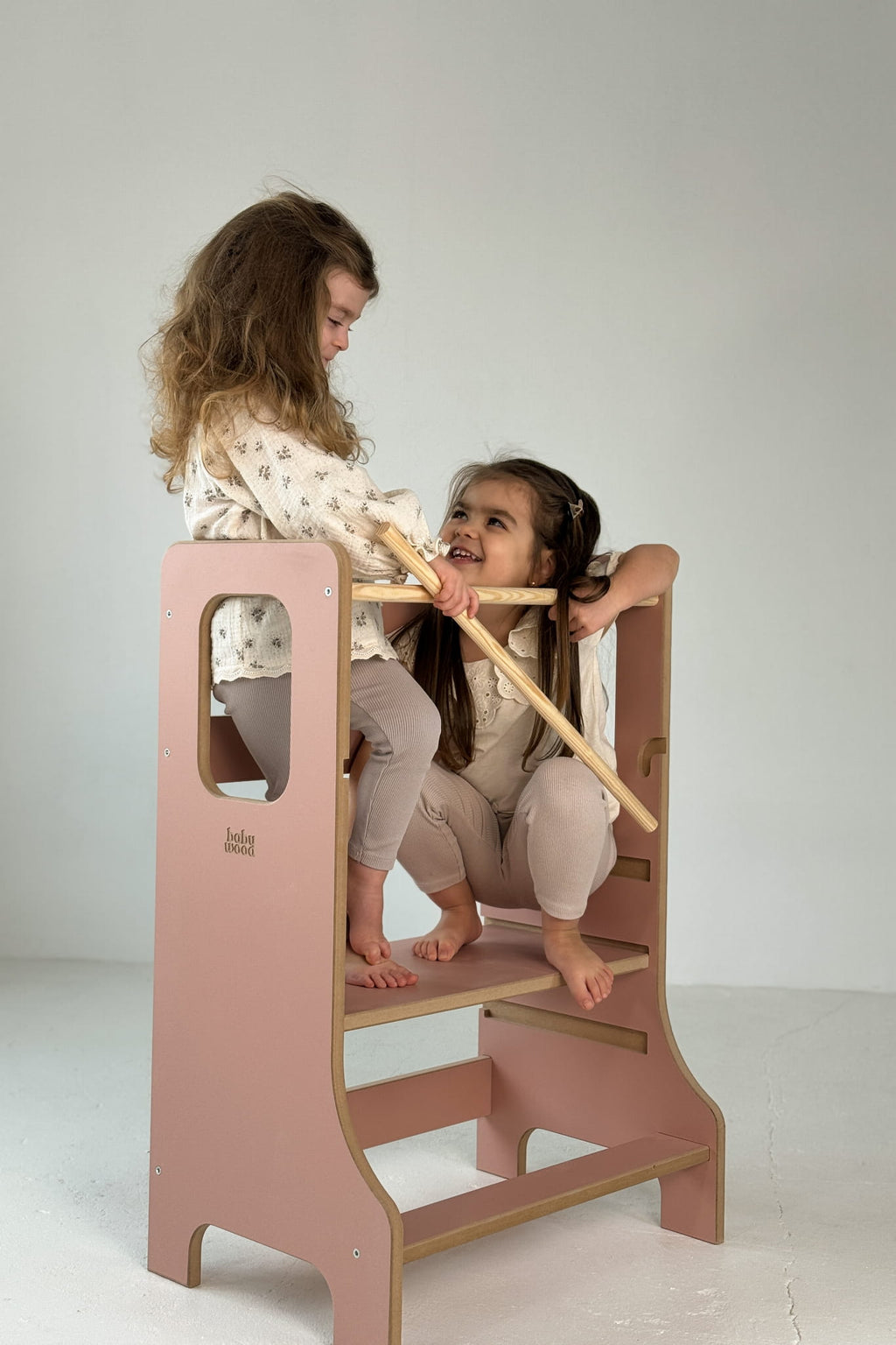 Lernturm-SLIM-M-double-rosa