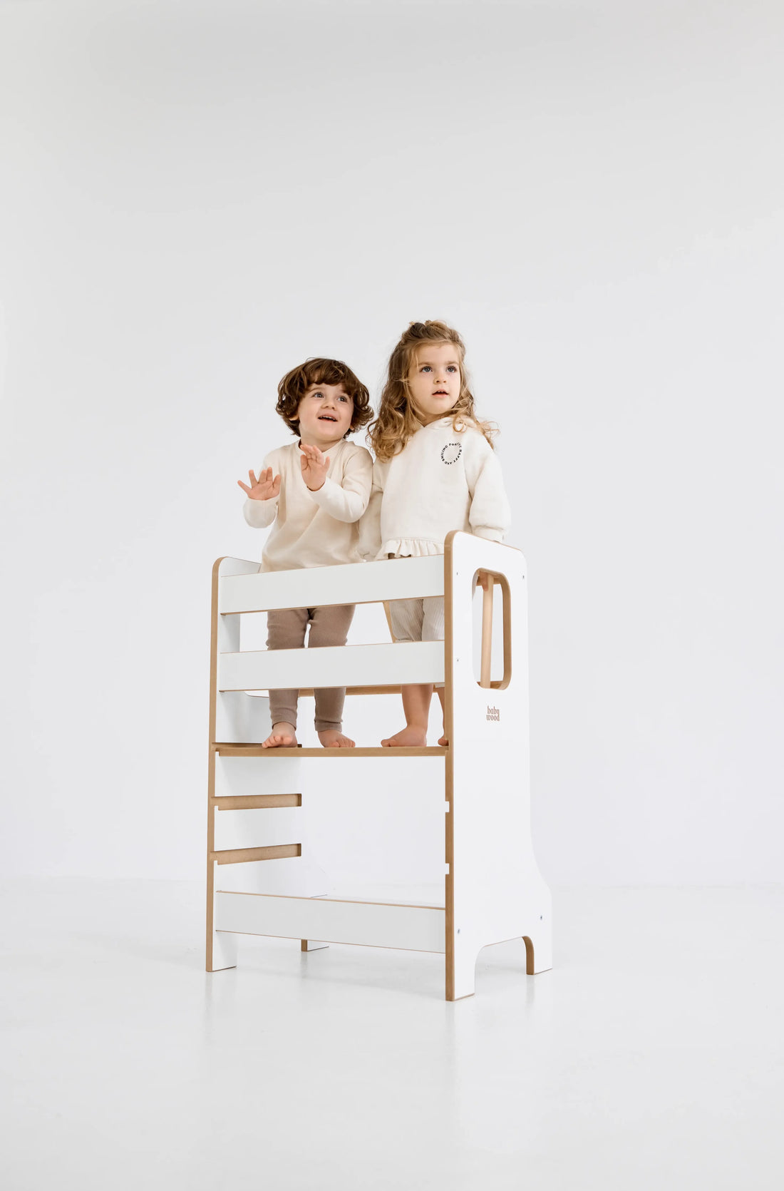 Lernturm-SLIM-M-double-weiB-Babywood