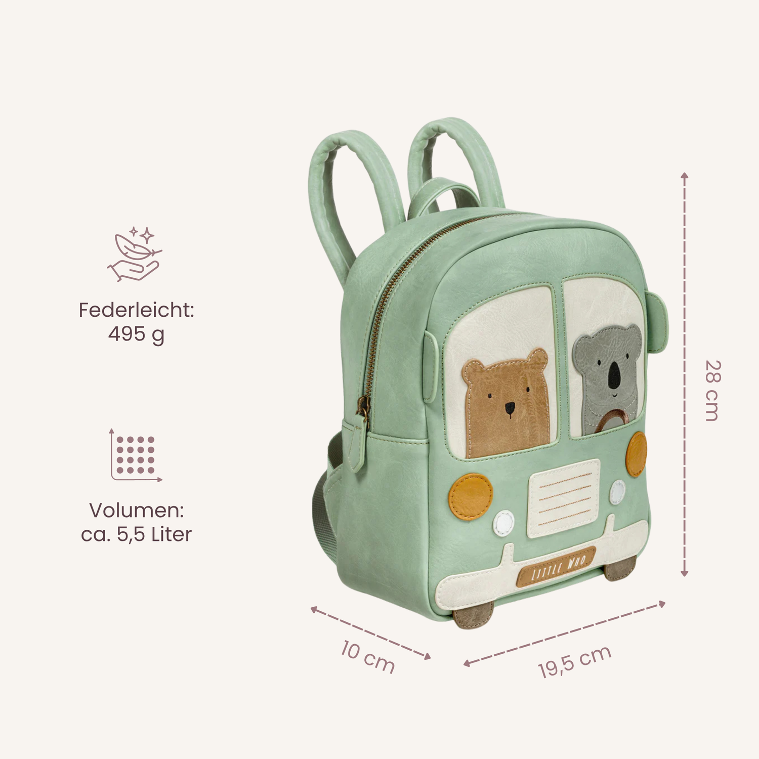 Little Who großer Kinderrucksack Bulli Boris