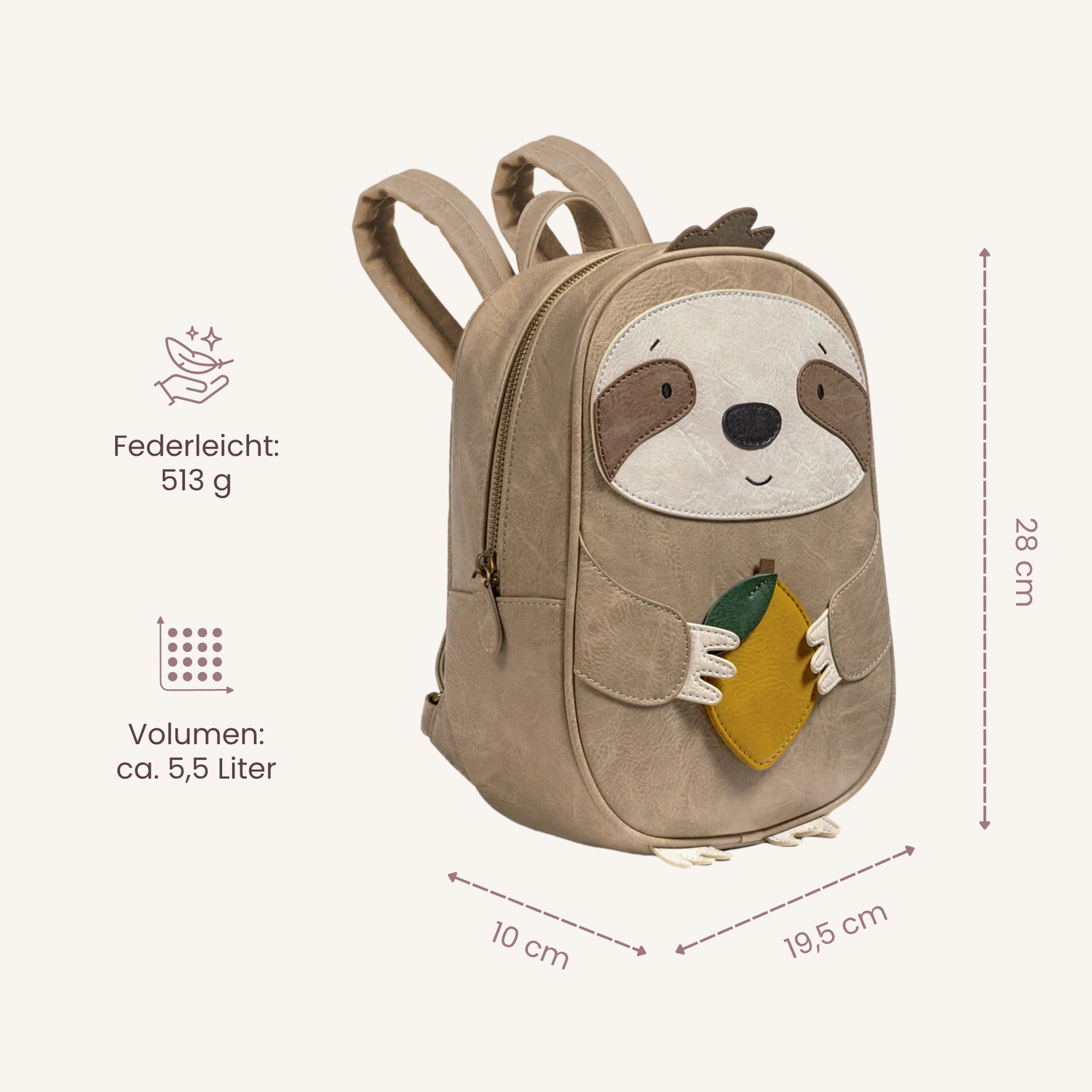 Little Who großer Kinderrucksack Faultier Norbert