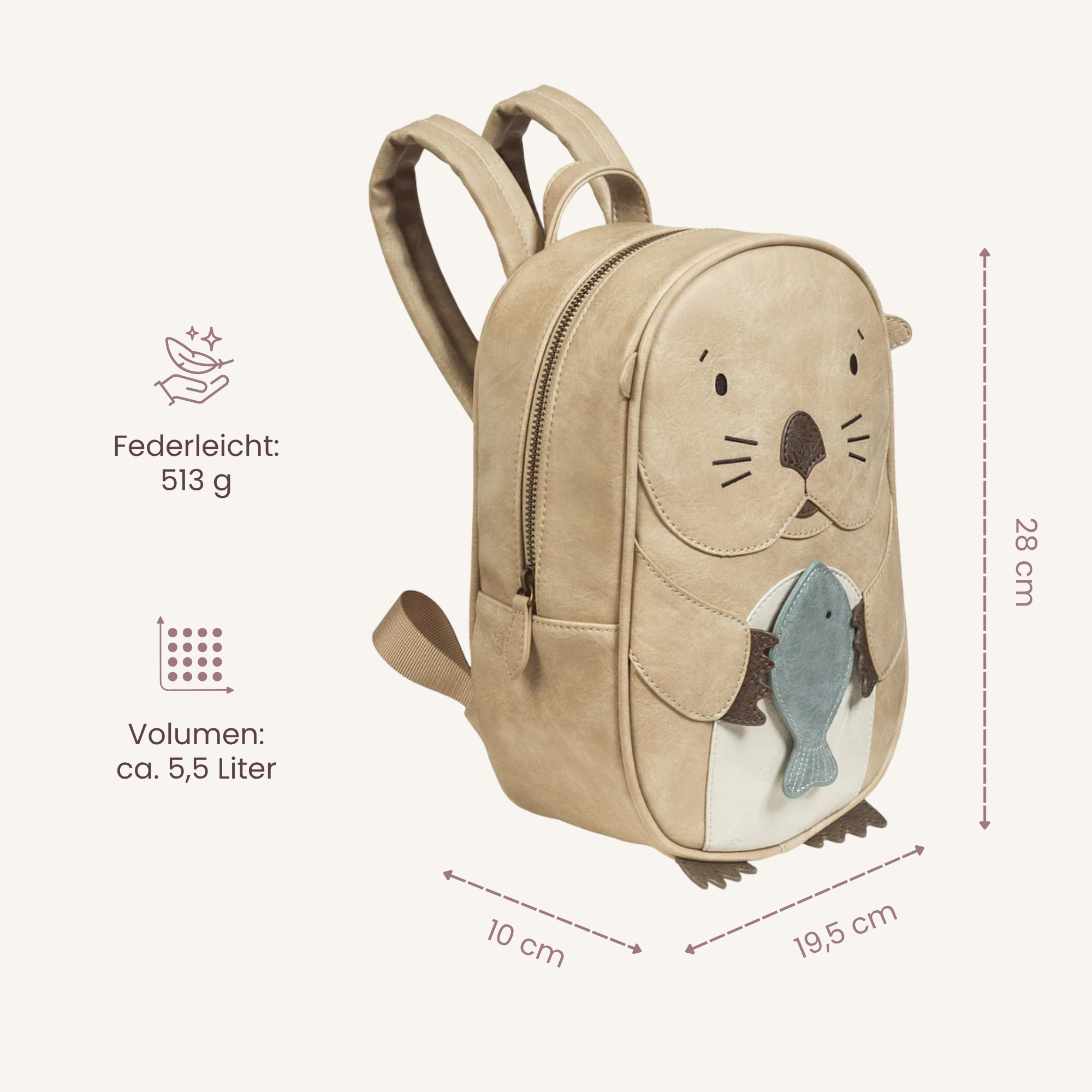 Little Who großer Kinderrucksack Otter Mathilda