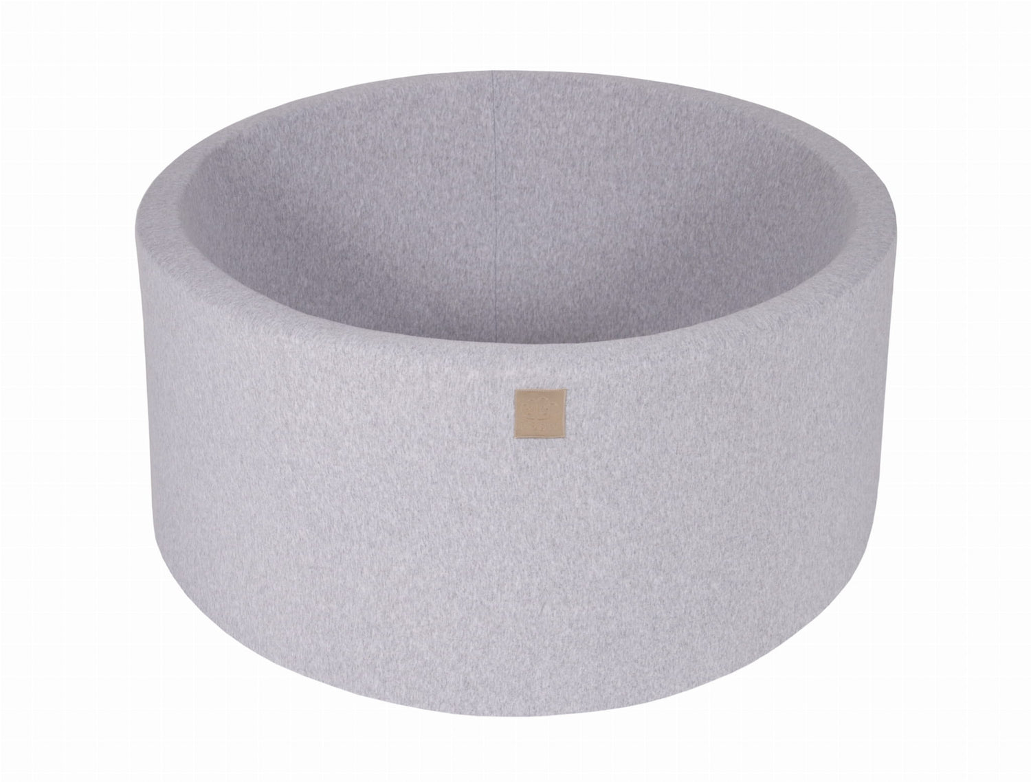 MeowBaby-Rund-Ballebad-fur-Babys-90x40cm-Kinder-Ballepool-Baumwolle-HellgrauOhne-Balle-B002001DE