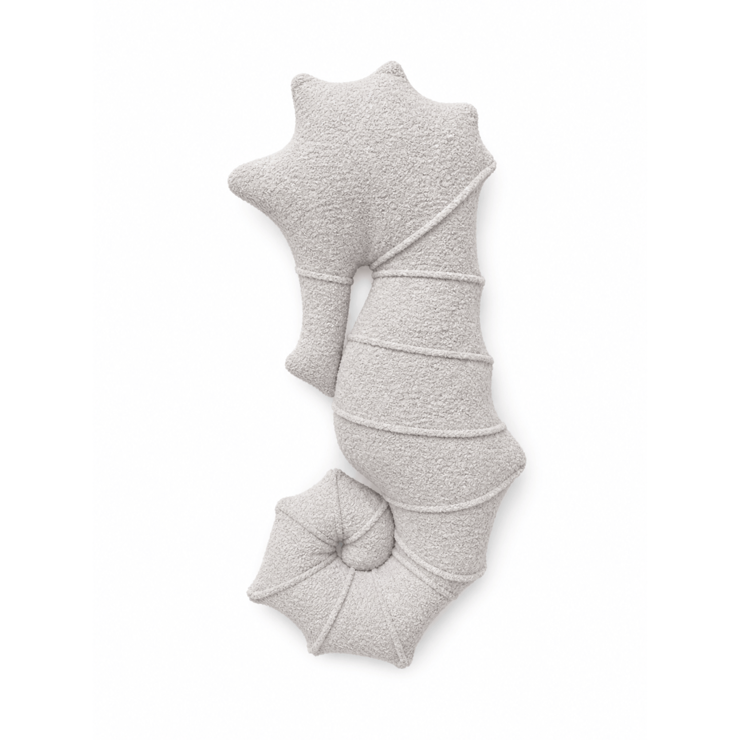 MeowBaby_Seahorse_Cushion_Boucle_Champagne_Ecru