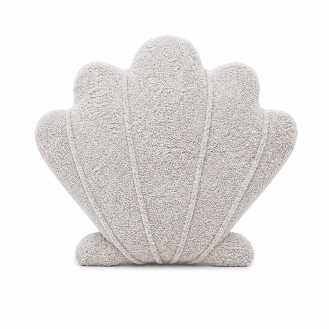 MeowBaby_Shell_Cushion_Boucle_Champagne_Ecru