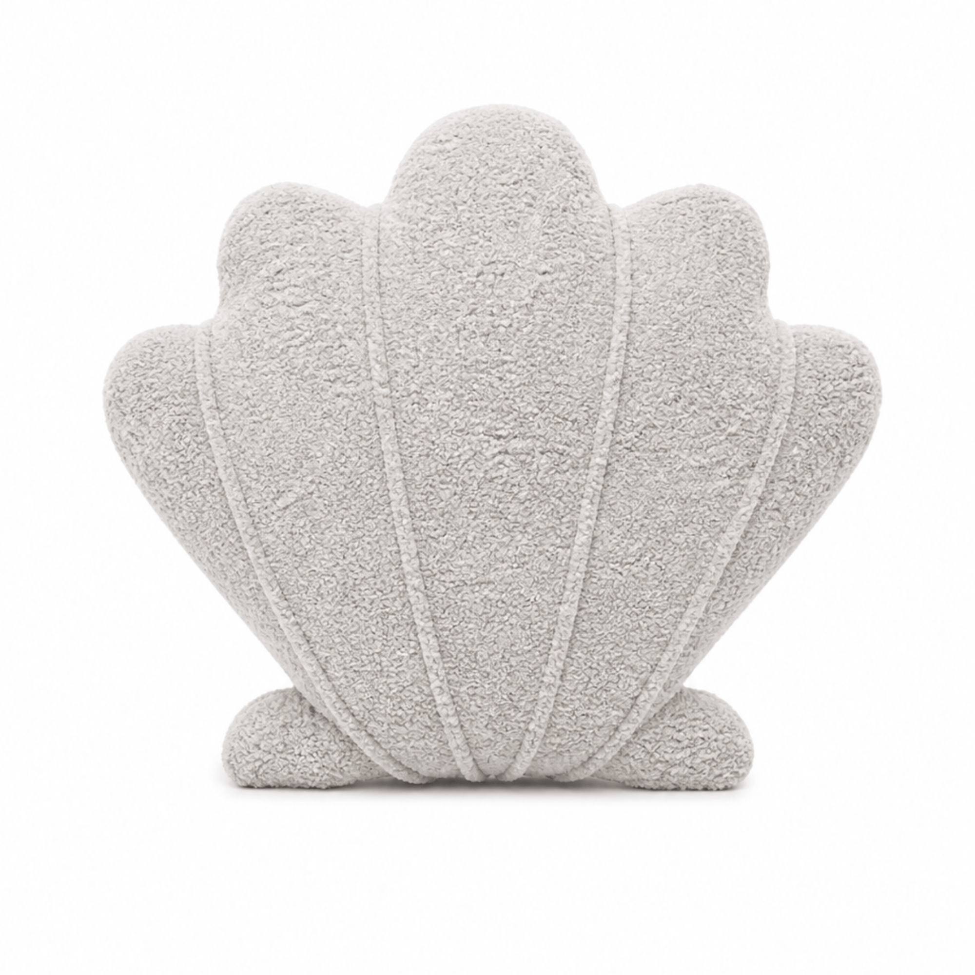 MeowBaby_Shell_Cushion_Boucle_Champagne_Ecru