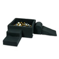 MiMii-Schaumspielset-B-llebad-eckig-Jersey-Graphit-mit-400-B-llen