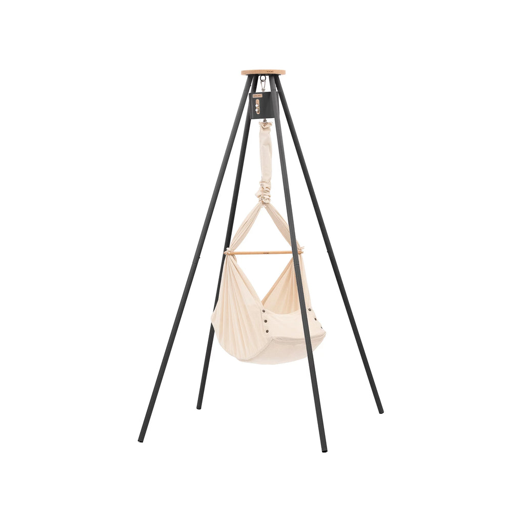 NONOMO-Heavenly-Dreams-Federwiege-mit-Motor-anthrazit-Gestell-TIPI-anthrazit-Almond-N-PBCA-MOVA-TIPI4A-01