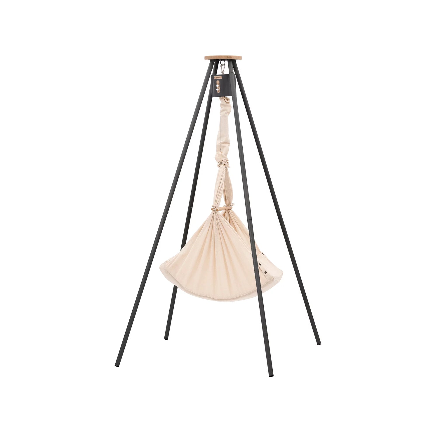 NONOMO-Heavenly-Dreams-Federwiege-mit-Motor-anthrazit-Gestell-TIPI-anthrazit-Almond-N-PBCA-MOVA-TIPI4A-02
