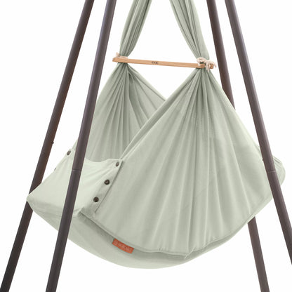 NONOMO-Heavenly-Dreams-Federwiege-mit-Motor-anthrazit-Gestell-TIPI-anthrazit-Olive-N-PBCO-MOVA-TIPI4A-06