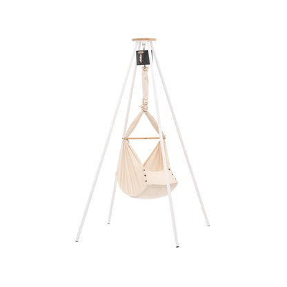 NONOMO-Heavenly-Dreams-Federwiege-mit-Motor-anthrazit-Gestell-TIPI-weiss-Almond-N-PBCA-MOVA-TIPI4WH-01