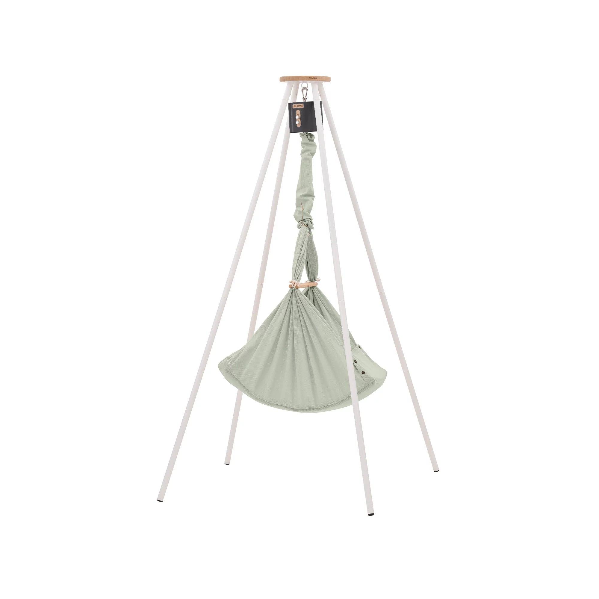NONOMO-Heavenly-Dreams-Federwiege-mit-Motor-anthrazit-Gestell-TIPI-weiss-Olive-N-PBCO-MOVA-TIPI4WH-02