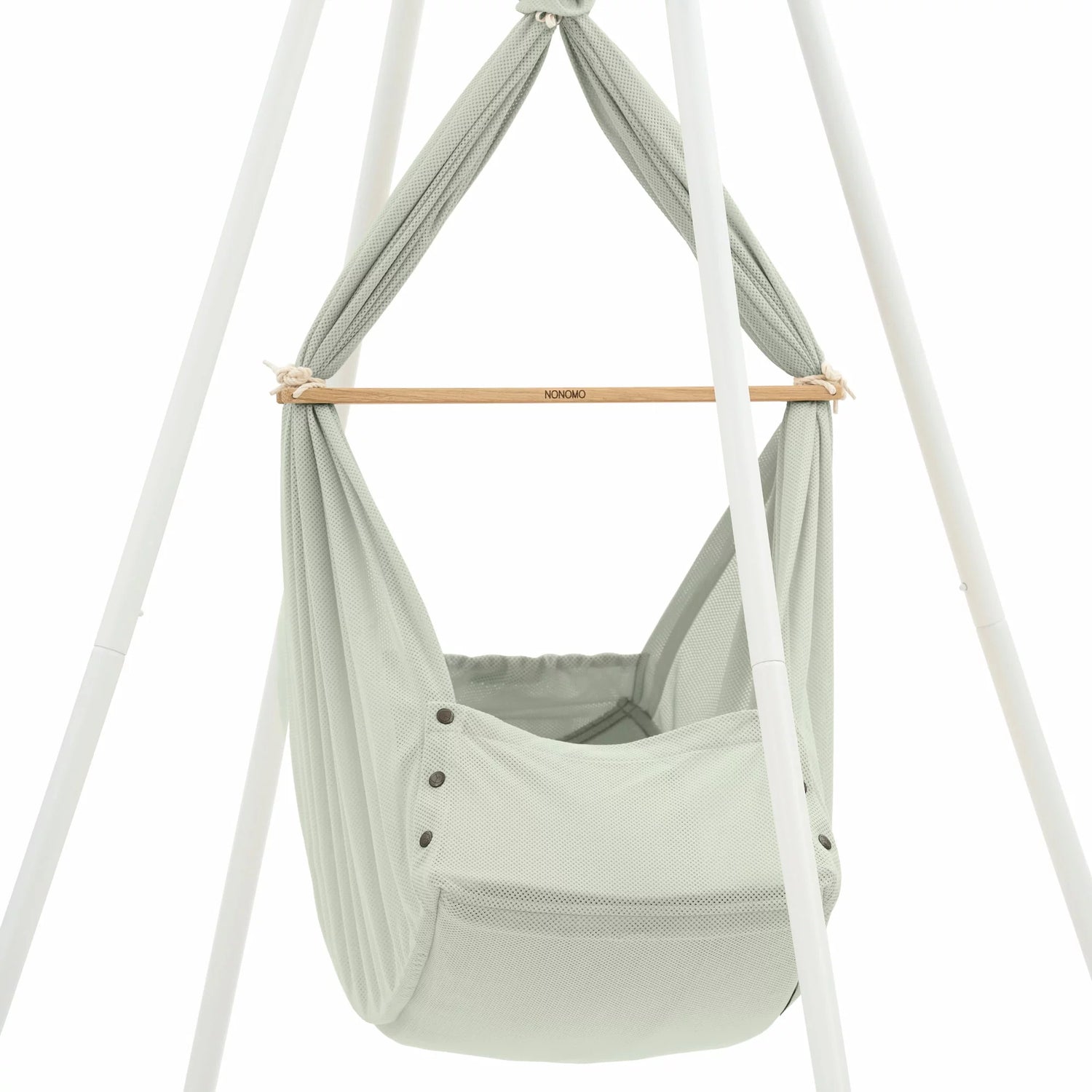 NONOMO-Heavenly-Dreams-Federwiege-mit-Motor-anthrazit-Gestell-TIPI-weiss-Olive-N-PBCO-MOVA-TIPI4WH-04