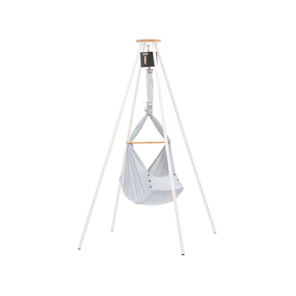 NONOMO-Heavenly-Dreams-Federwiege-mit-Motor-anthrazit-Gestell-TIPI-weiss-Stone-N-PBCG-MOVA-TIPI4WH-01