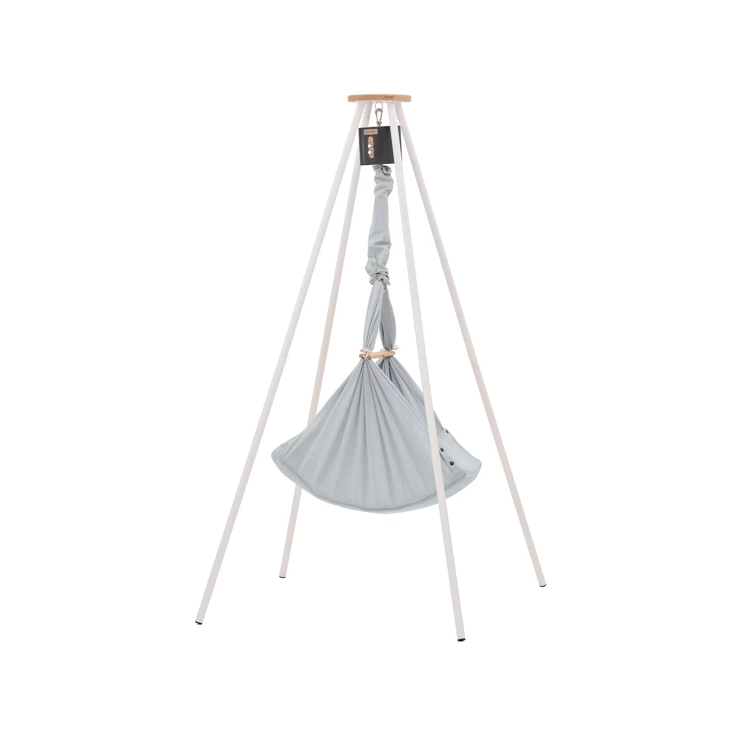 NONOMO-Heavenly-Dreams-Federwiege-mit-Motor-anthrazit-Gestell-TIPI-weiss-Stone-N-PBCG-MOVA-TIPI4WH-02
