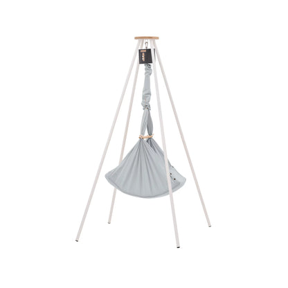 NONOMO-Heavenly-Dreams-Federwiege-mit-Motor-anthrazit-Gestell-TIPI-weiss-Stone-N-PBCG-MOVA-TIPI4WH-02