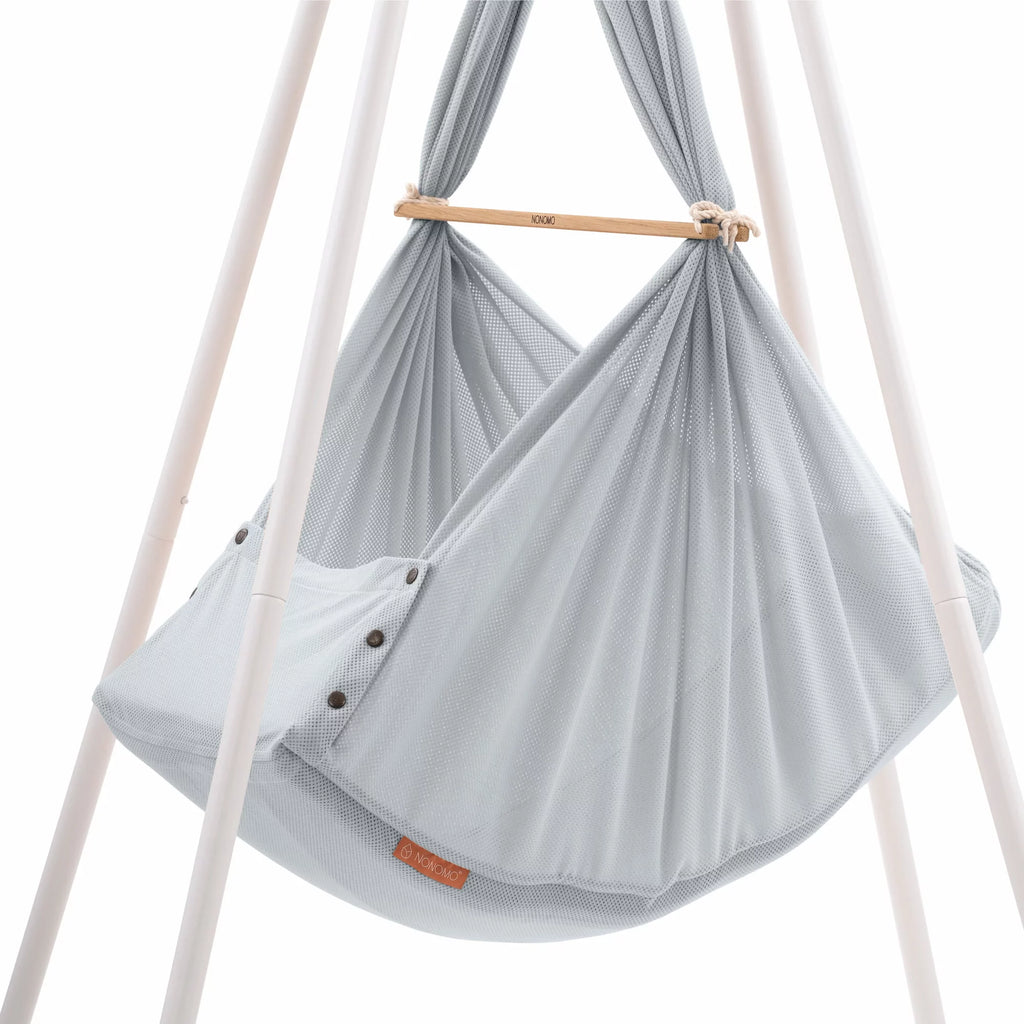 NONOMO-Heavenly-Dreams-Federwiege-mit-Motor-anthrazit-Gestell-TIPI-weiss-Stone-N-PBCG-MOVA-TIPI4WH-05