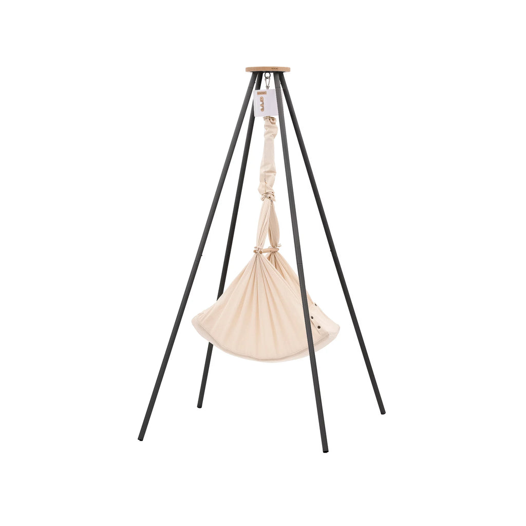 NONOMO-Heavenly-Dreams-Federwiege-mit-Motor-weiss-Gestell-TIPI-anthrazit-Almond-N-PBCA-MOVWH-TIPI4A-02