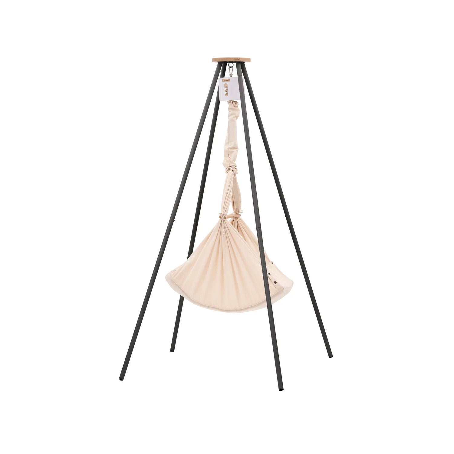 NONOMO-Heavenly-Dreams-Federwiege-mit-Motor-weiss-Gestell-TIPI-anthrazit-Almond-N-PBCA-MOVWH-TIPI4A-02