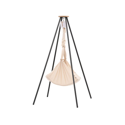 NONOMO-Heavenly-Dreams-Federwiege-mit-Motor-weiss-Gestell-TIPI-anthrazit-Almond-N-PBCA-MOVWH-TIPI4A-02