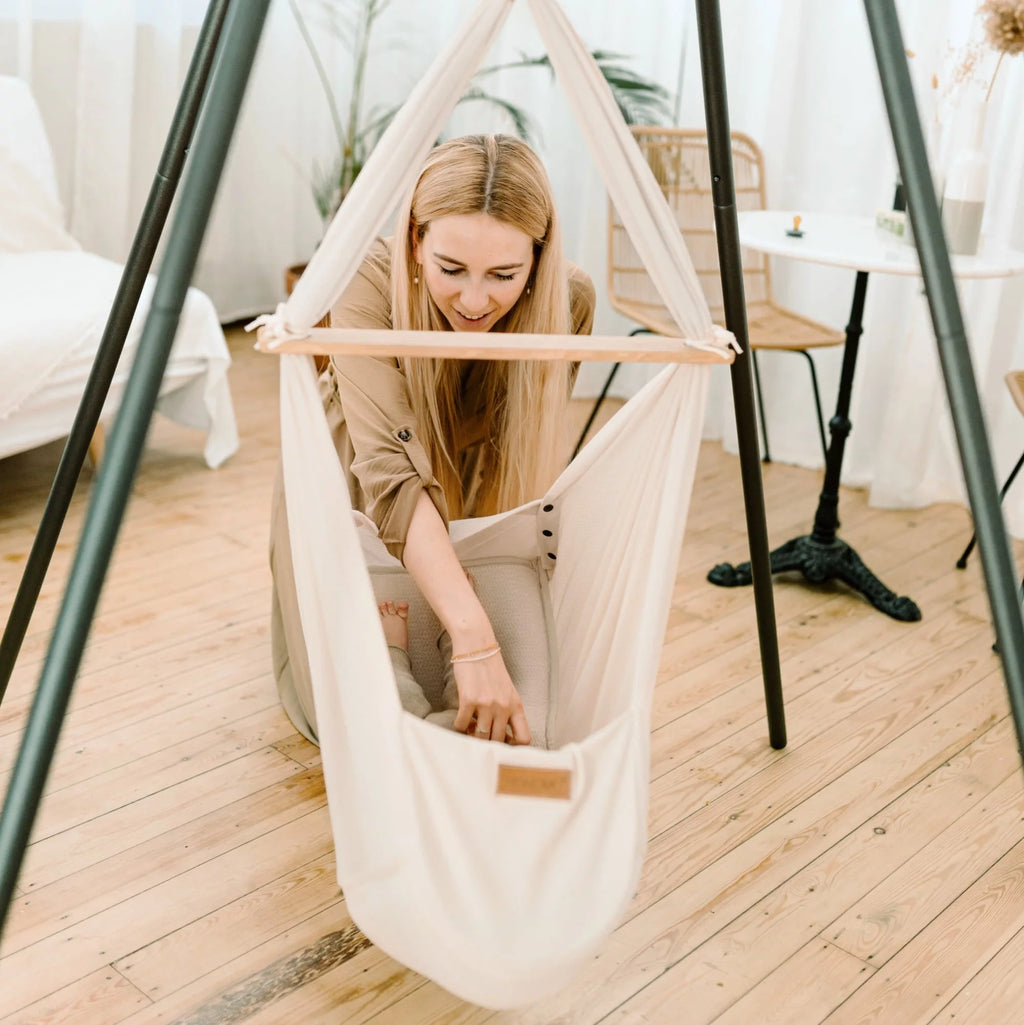 NONOMO-Heavenly-Dreams-Federwiege-mit-Motor-weiss-Gestell-TIPI-anthrazit-Almond-N-PBCA-MOVWH-TIPI4A-07